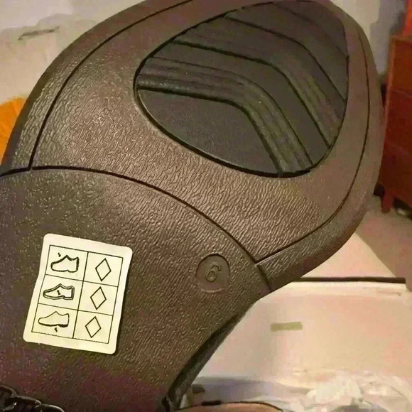 New Black Men's Cuban Heel Cowboy Boots Silver Belt concho accents - Never Worn - Picture 11 of 13